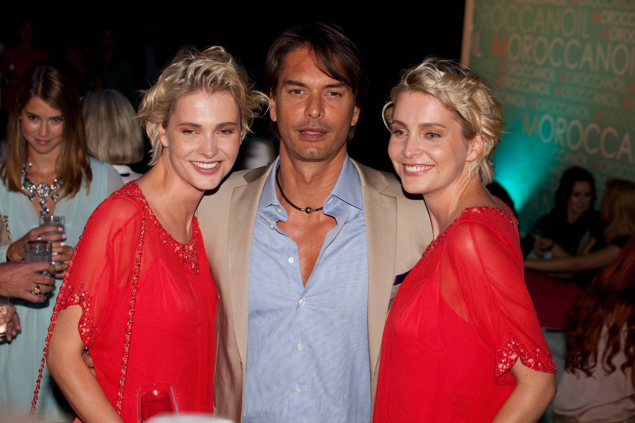 Models Nina Meise, Julia Meise, Markus Schenkenberg